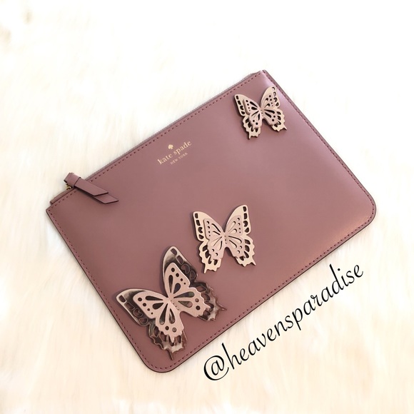 Kate Spade All The Buzz Gia Butterfly Clutch - Picture 4 of 7